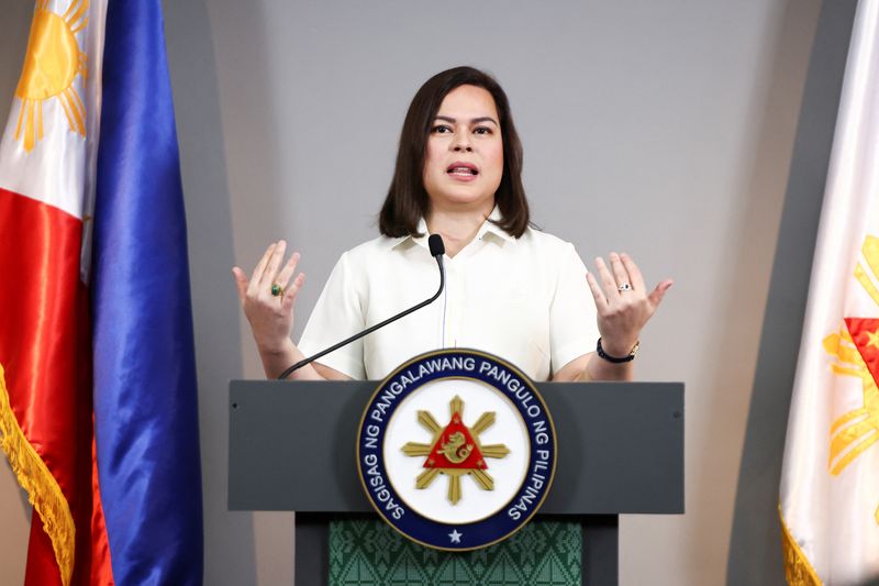 Philippines' Vice President Duterte prepared for impeachment, father welcome to join defence team