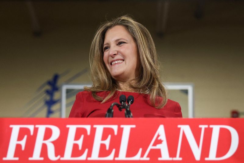 Canada task force says ex-Finance Minister Freeland target of China-linked campaign