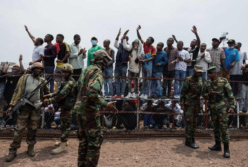 Dozens of runaway Congo soldiers face trial on violence charges