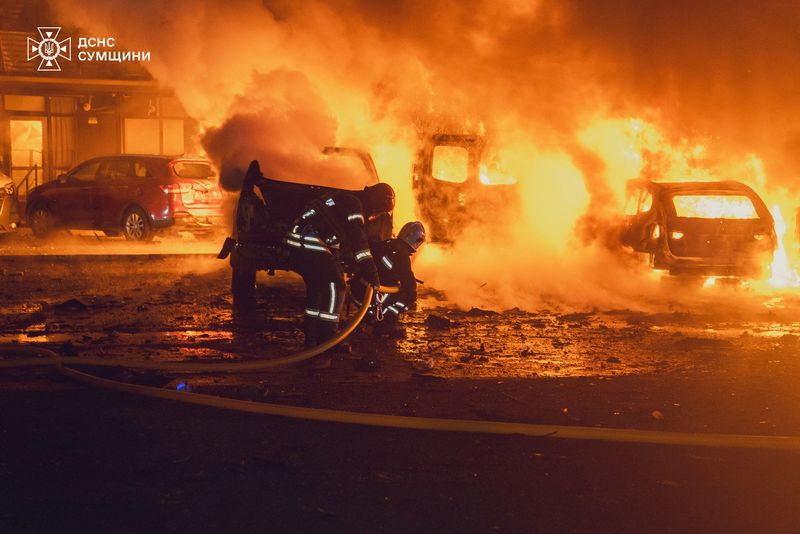 Russia launches drone attacks on Kyiv, Sumy, Ukrainian officials say