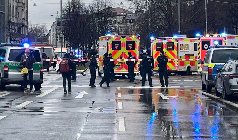 Several injured after car drives into crowd of people in Munich
