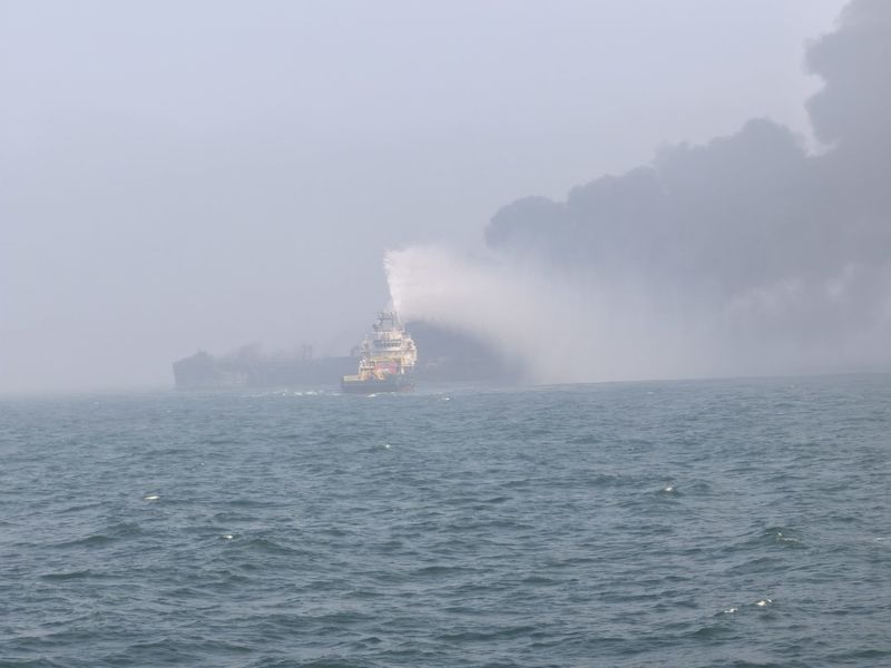 Salvage crews head to scene of jet fuel tanker crash off UK