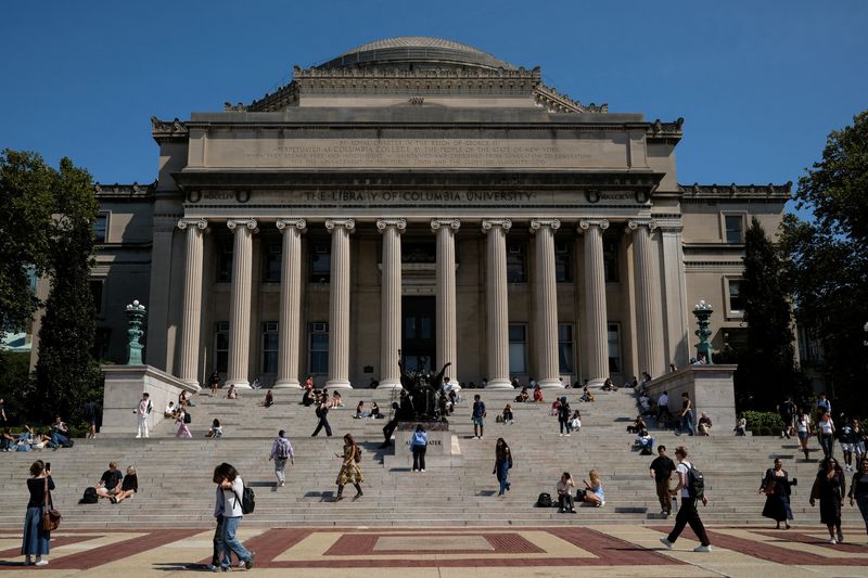 US Justice Dept probes Columbia war protests for terrorism violations, official says