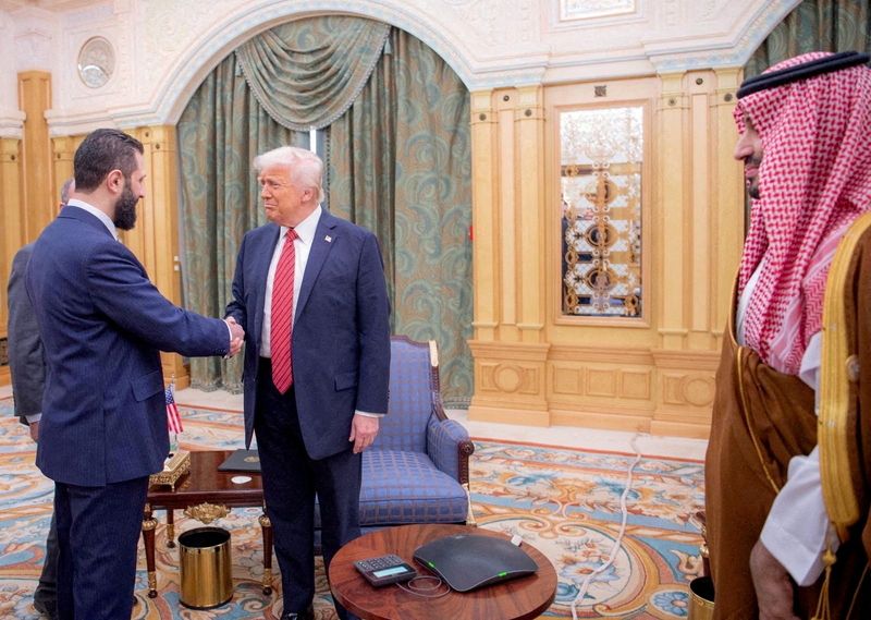 Trump hosts Sharaa at White House, capping major turnaround for Syria