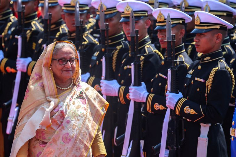 Exclusive-Ahead of Hasina court verdict, son warns of Bangladesh violence if party ban stays