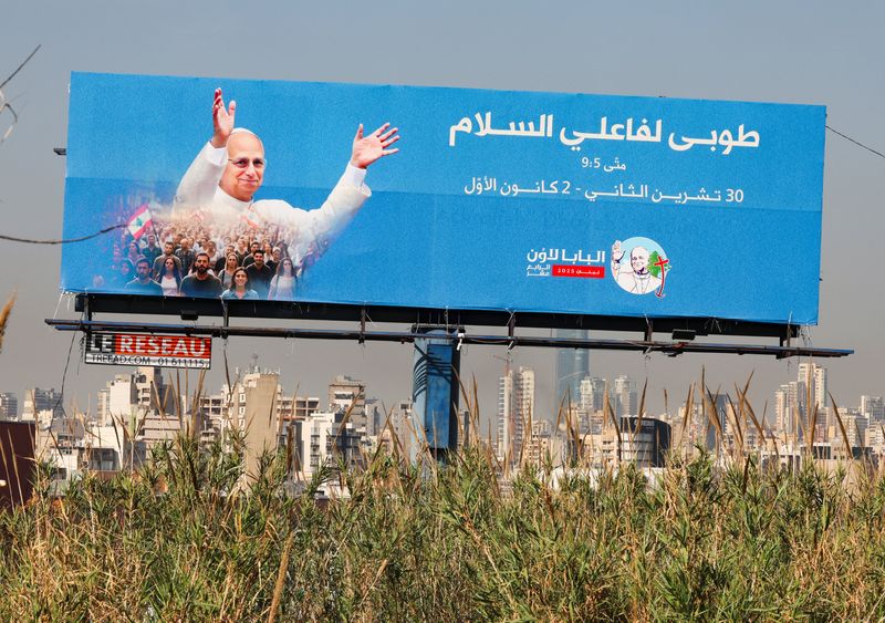 Pope Leo taking peace message to Lebanon, target of Israeli strikes