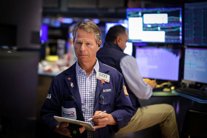 Wall St futures drop on caution ahead of data, Powell’s remarks