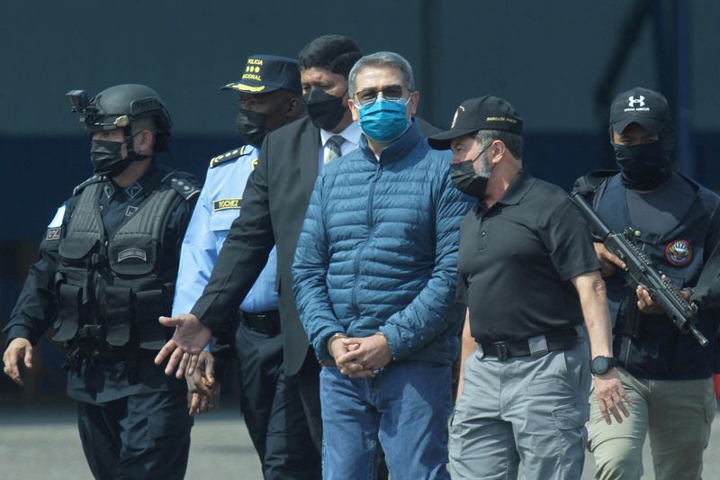 Former Honduran president released from US prison after Trump pardon