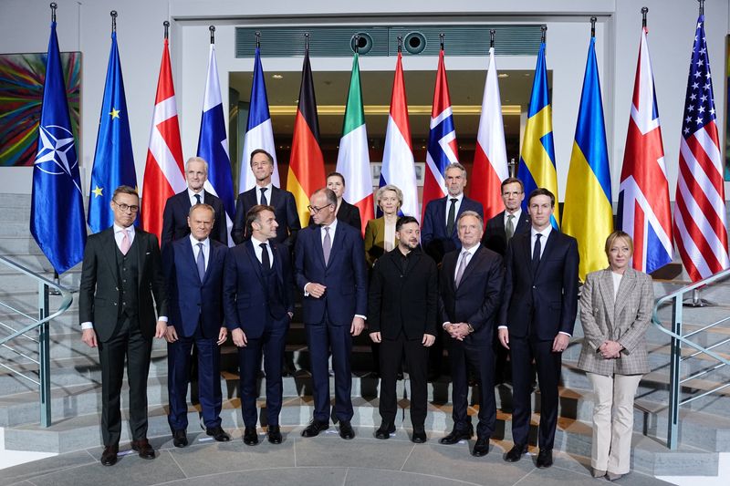 European leaders agree Ukraine security guarantees should include European-led peacekeeping force