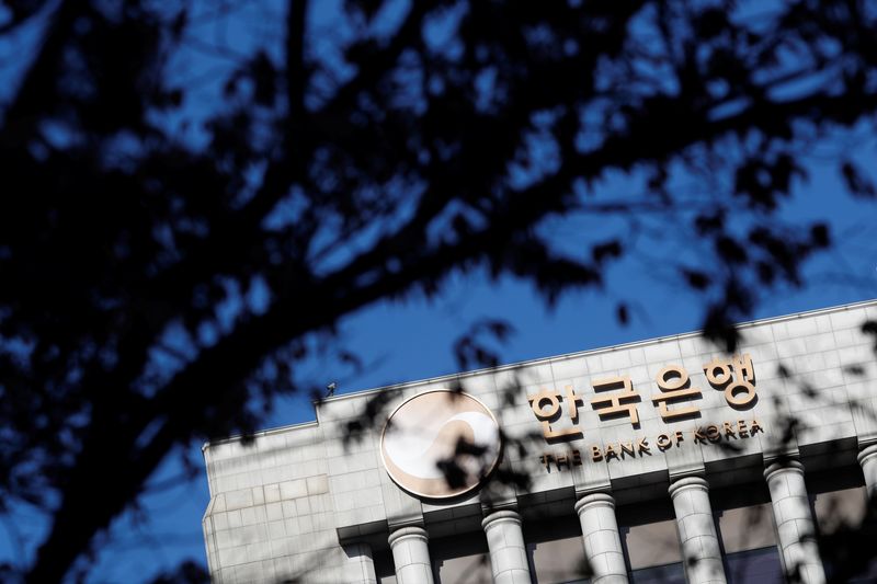 South Korea central bank sees upside inflation risk with a weaker won