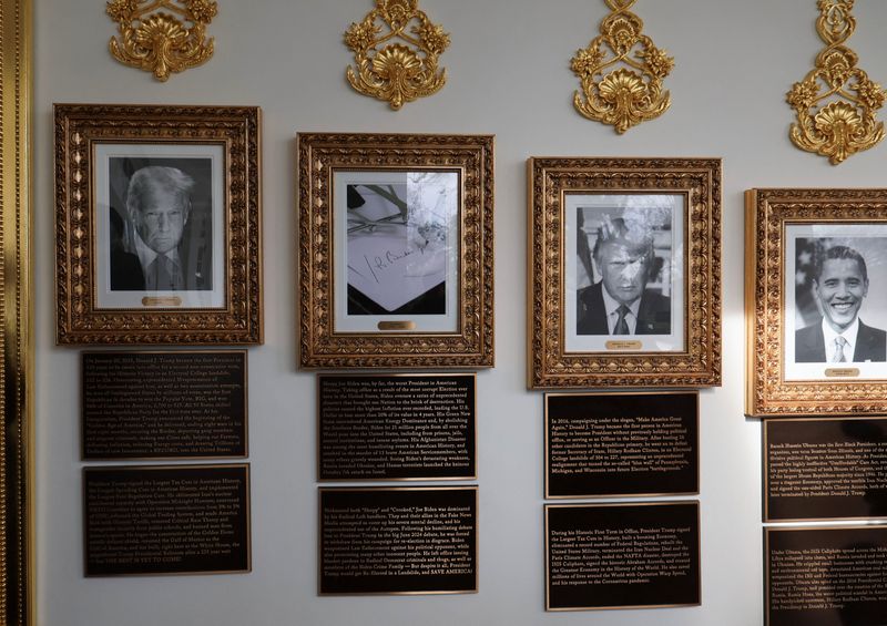New White House plaques attack Trump's Democratic predecessors, Bush