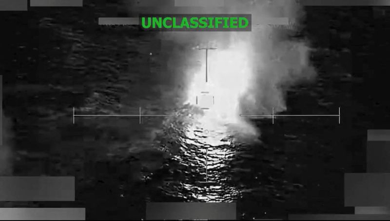 US military says it carried out strikes on two vessels, killing five