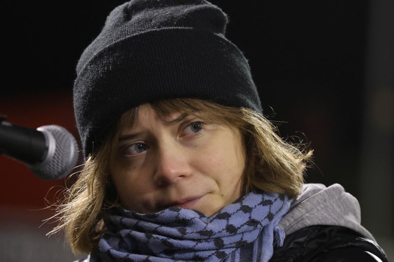 Greta Thunberg arrested at pro-Palestinian protest in London