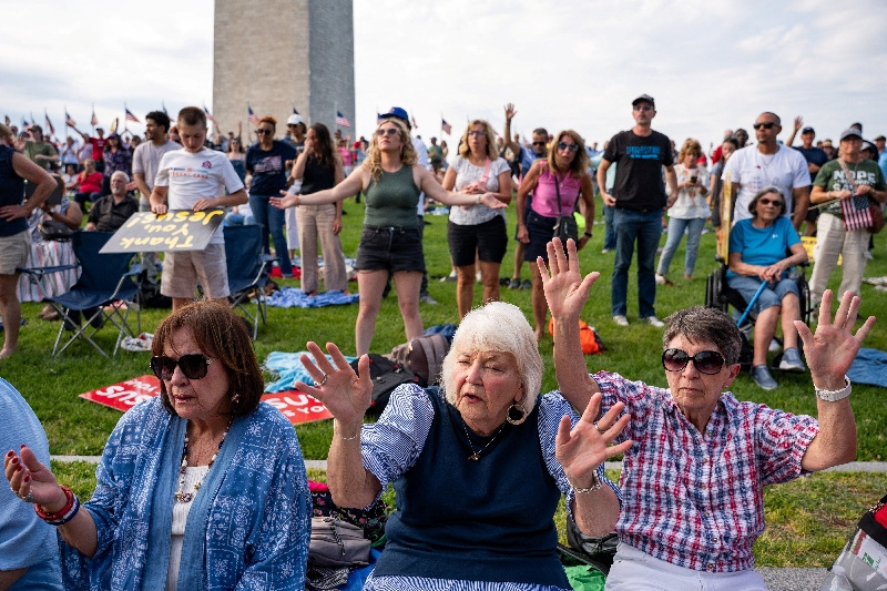 Trump-backed faith event features conservative Christians as critics decry blurring of church-state lines