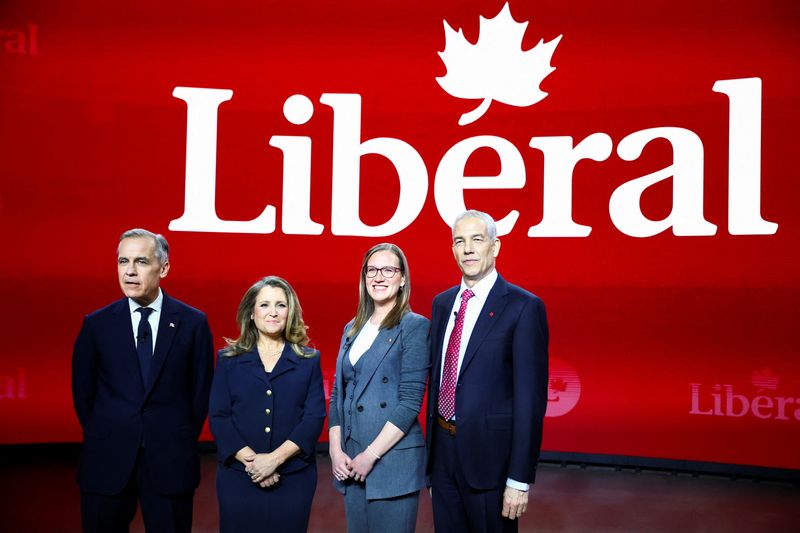 Candidates to replace Canada's Trudeau focus on Trump