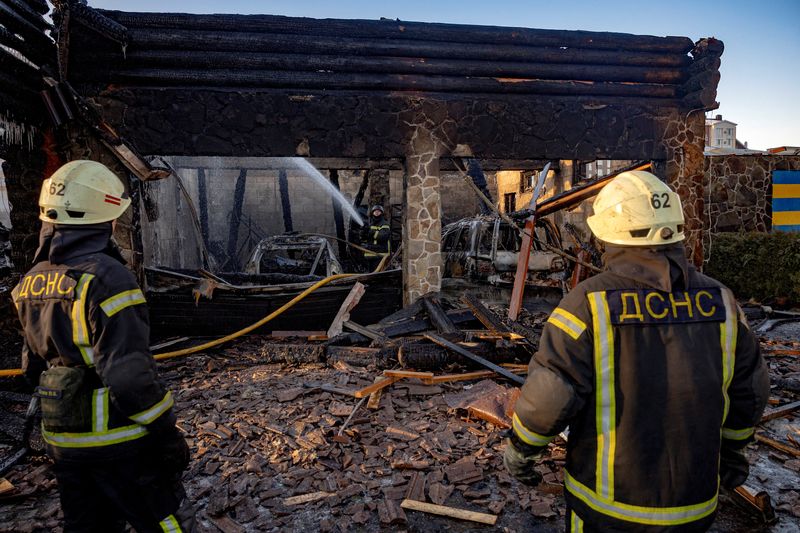 Russian drones hit Ukraine's Kyiv region, energy sector in overnight attack