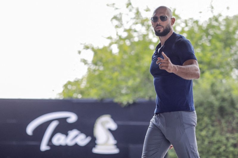 Internet celebrity Andrew Tate leaves Romania-report