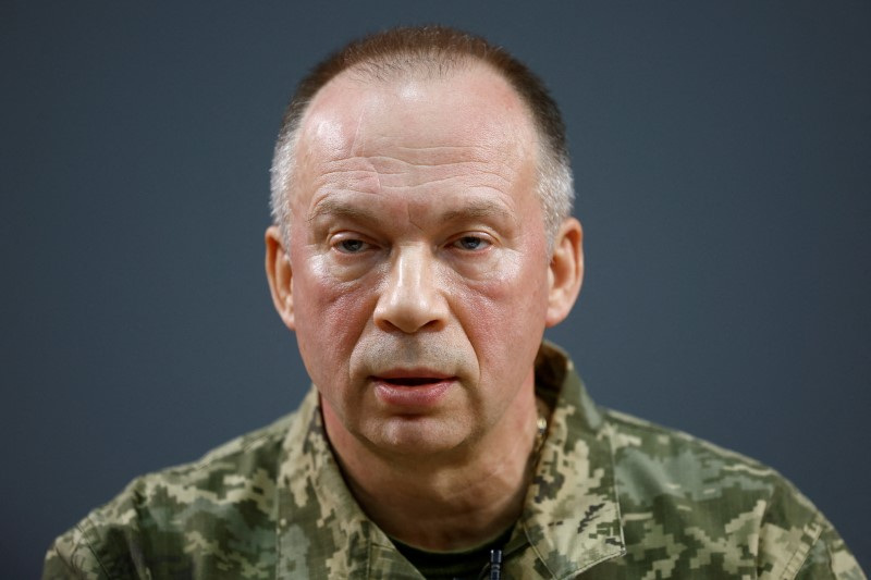 Ukraine's army chief visits eastern front heavily pressured by Russia