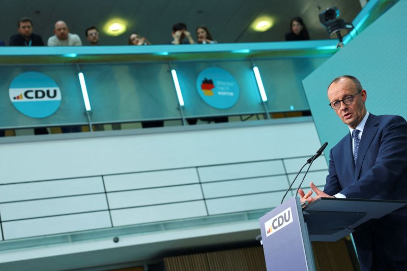 German poll winner Merz's abrasive style could hamper coalition building