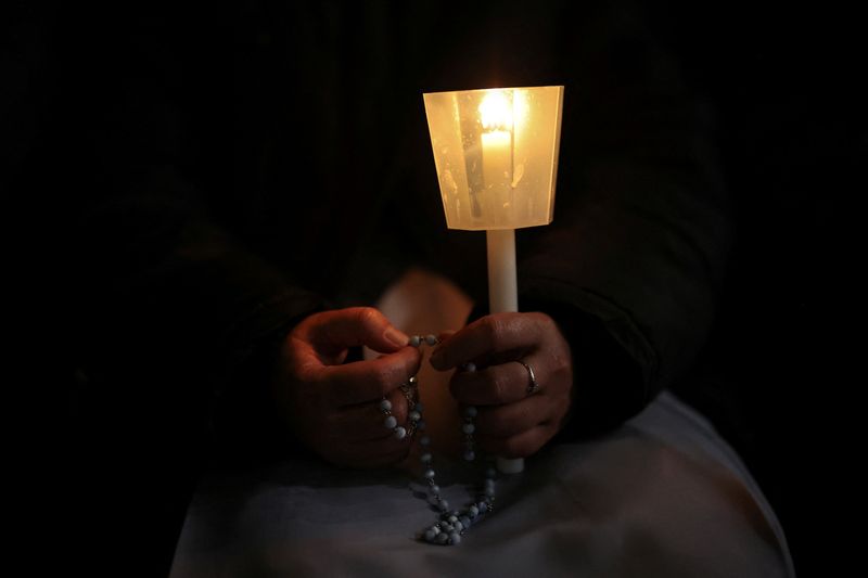 Pope Francis, after setback, had a peaceful night, Vatican says