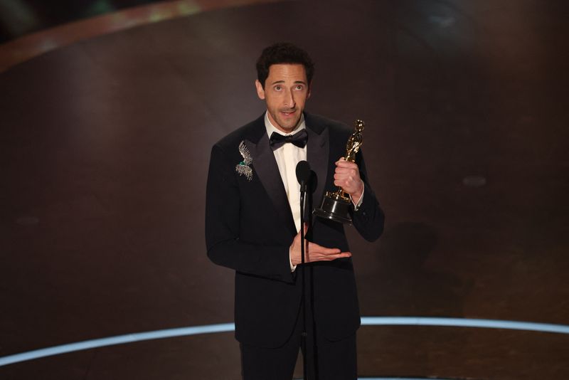 Adrien Brody wins best actor for 'The Brutalist,' his second Oscar