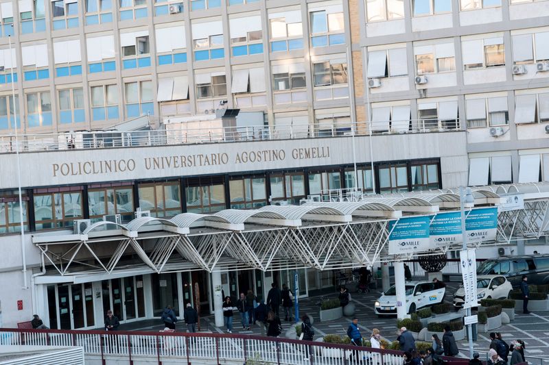 After another 'tranquil' night in hospital, Pope is resting, Vatican says