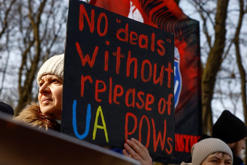 Families of Ukrainian POWs anxiously watch peace effort