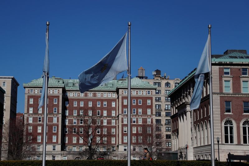 Columbia University interim president steps down as college faces upheaval