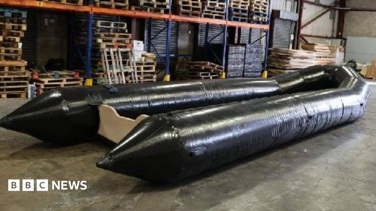 Boats 'set for people smugglers' seized at UK airport for the first time