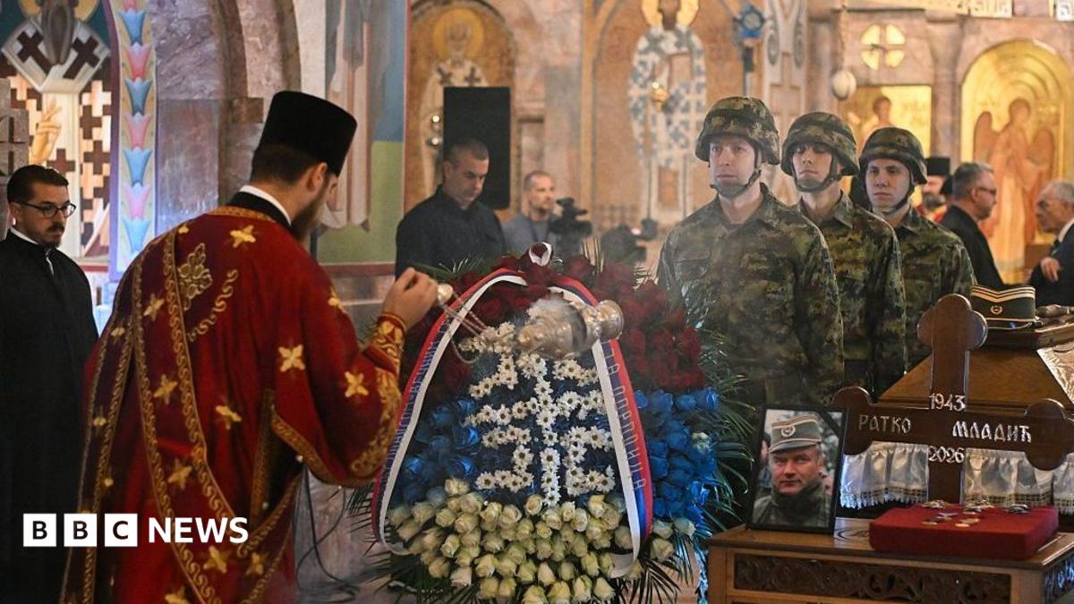 Thousands turn out in Serbia for funeral of 'Butcher of Bosnia' Ratko Mladić