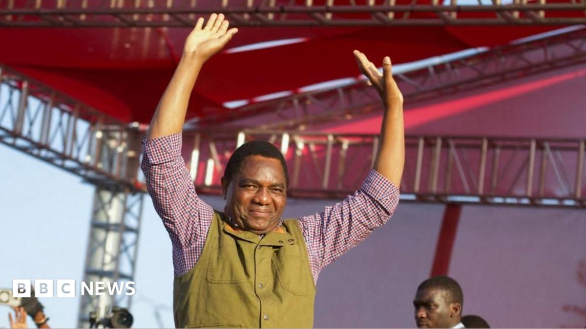Zambia's president to be sworn in for second term while opponent detained