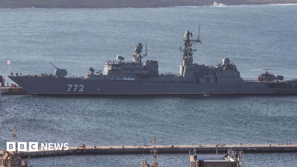 Russian warship carried out firing exercise off Plymouth coast