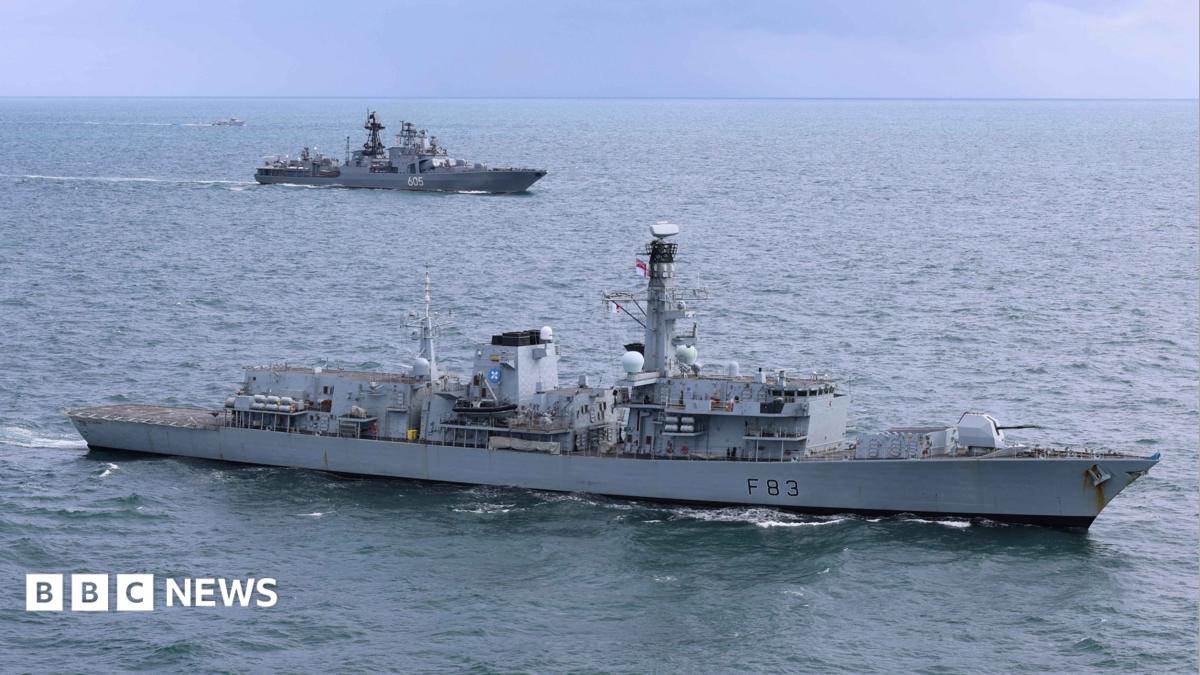 Royal Navy warships track Russian vessels for three days in UK waters