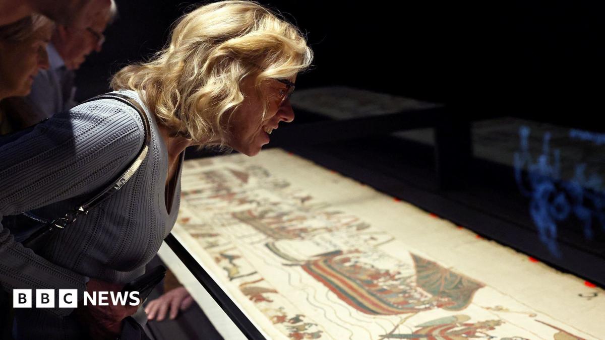 Bayeux Tapestry unveiled to UK public for first time at British Museum