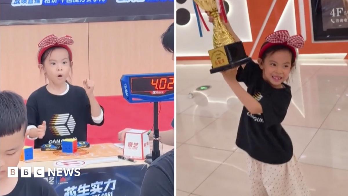 Watch: Six-year-old girl from China sets new Rubik's Cube world record