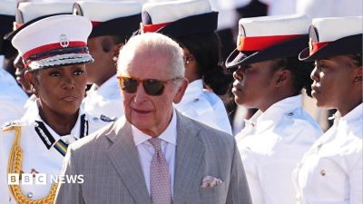 King acknowledges 'suffering of the past' as Caribbean tour begins
