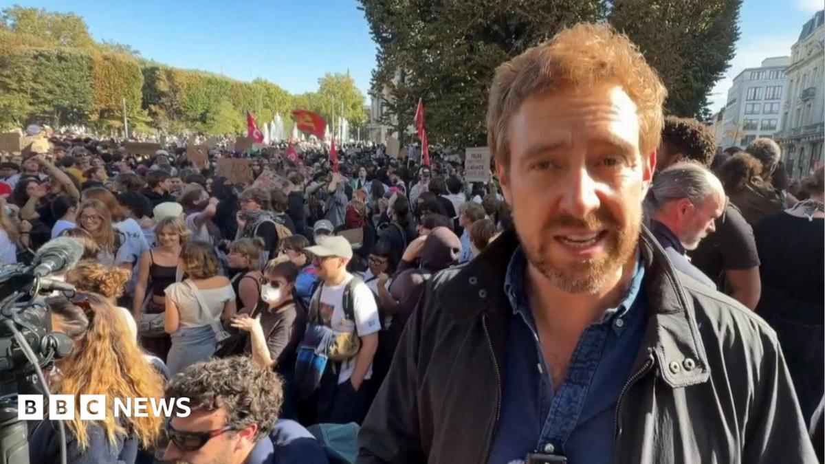 Watch: At the scene of student protests in Lille