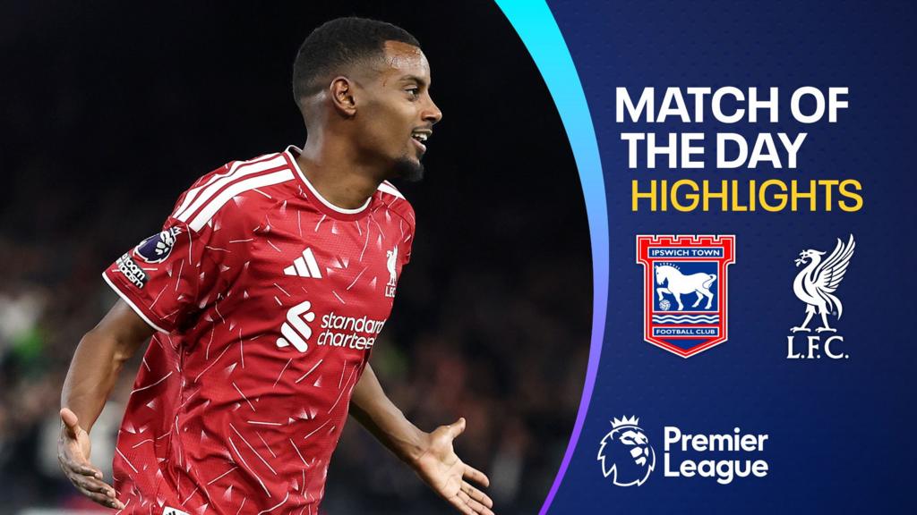 Isak's early double gives Liverpool victory over Ipswich