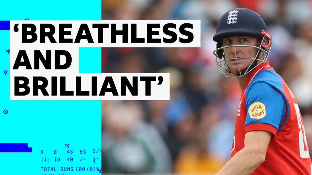 'Stand and deliver!' - Brook's big-hitting, bonkers T20 innings