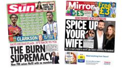The Papers: 'The Burn supremacy' and 'Spice up your wife'