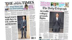 The Papers: 'Israel reacts with fury' and 'air traffic collapse'