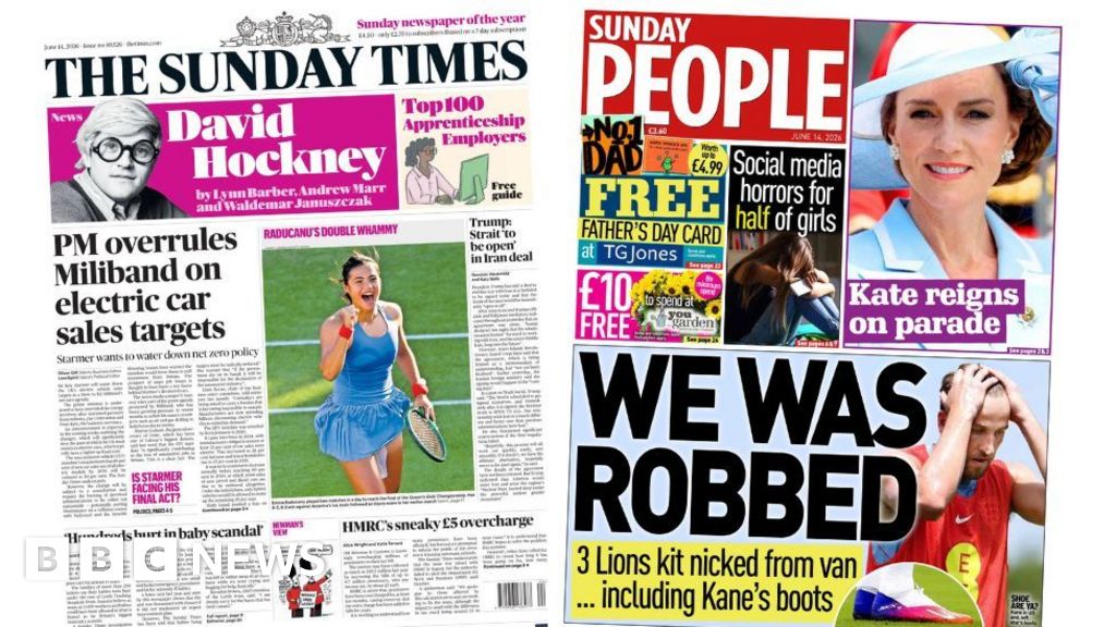 The Papers: 'PM overrules Miliband' and 'We was robbed!'