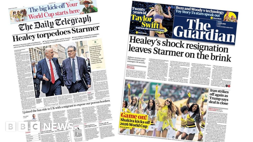 The Papers: 'Healey torpedoes Starmer' and 'Game on!'
