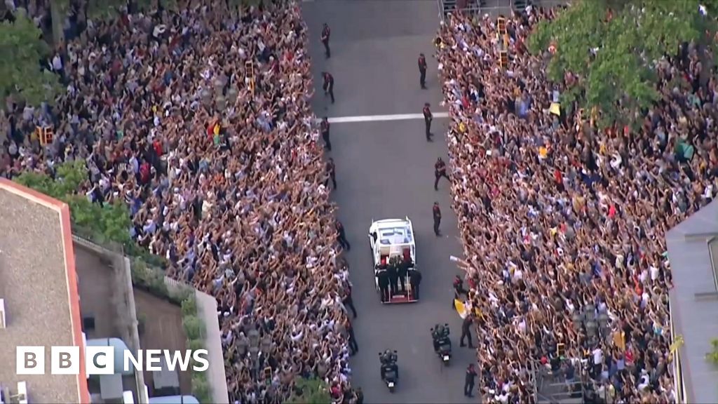 Watch: Thousands fill Barcelona streets for Pope Leo visit
