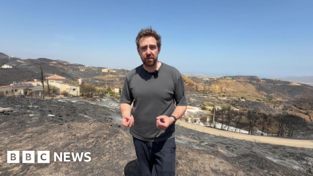 'This landscape is completely charred': Inside the village at epicentre of Spain's wildfires