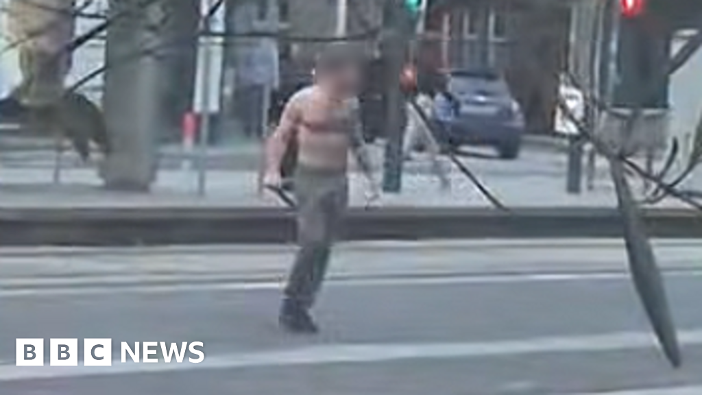 Four in hospital after bare-chested man with weapon roams around Edinburgh
