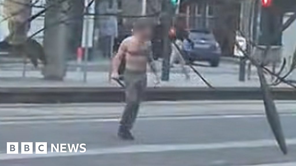 Four in hospital after bare-chested man with weapon roams around Edinburgh