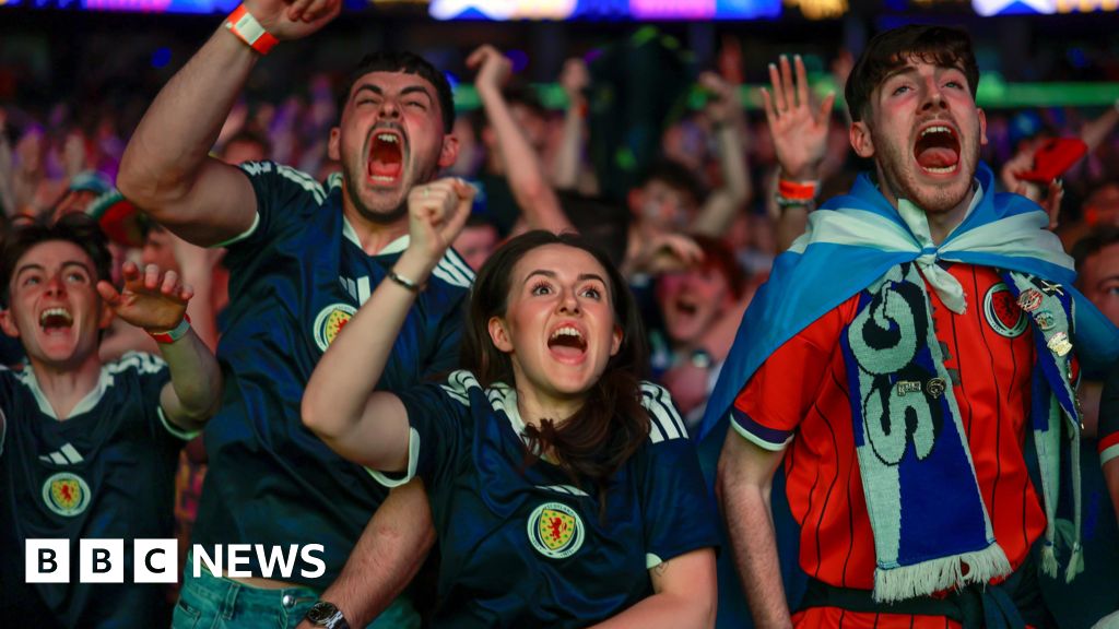 Jubilation as Scotland fans celebrate win