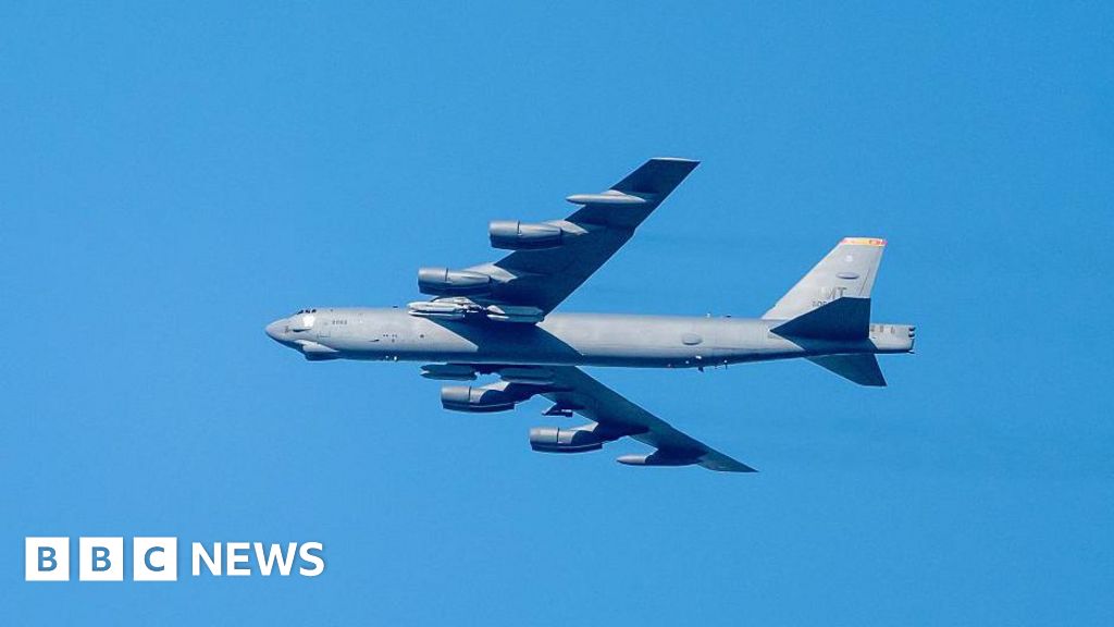 US Air Force B-52 bomber plane crashes after take off in California