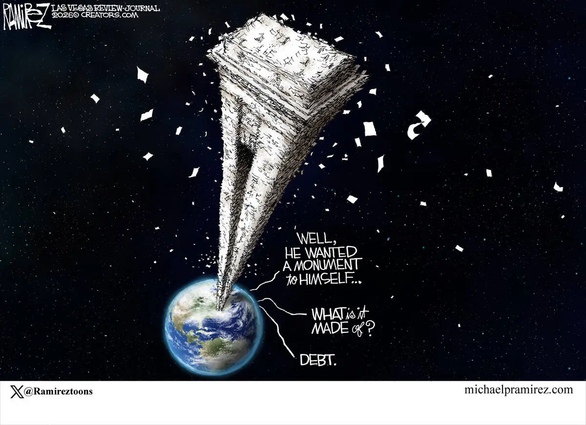 CARTOON: One building that’s visible from space